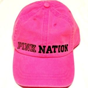 Victoria's Secret PINK NATION NEON PINK CAP